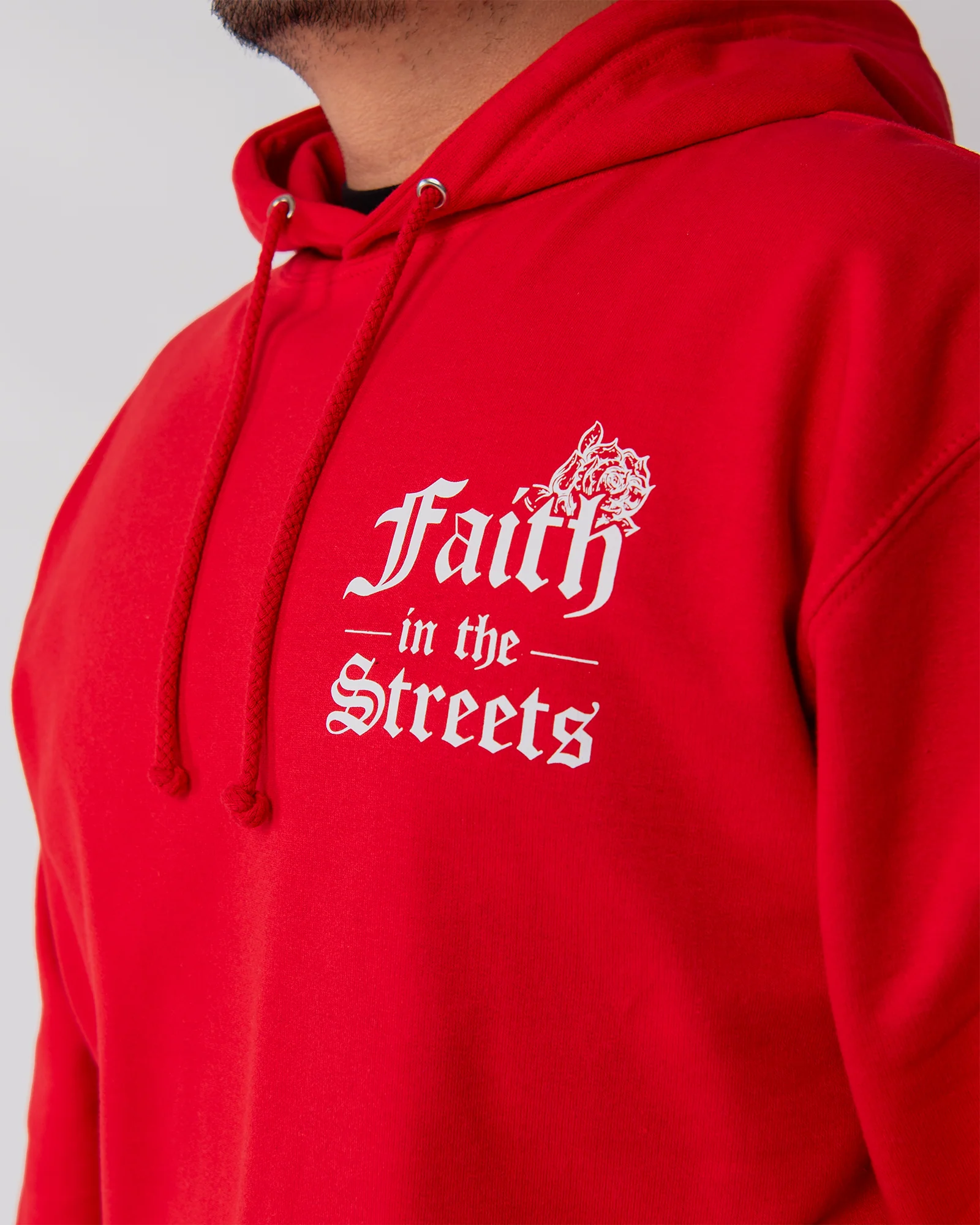 FAITH IN THE STREETS FLEECE HOODIE - Image 8