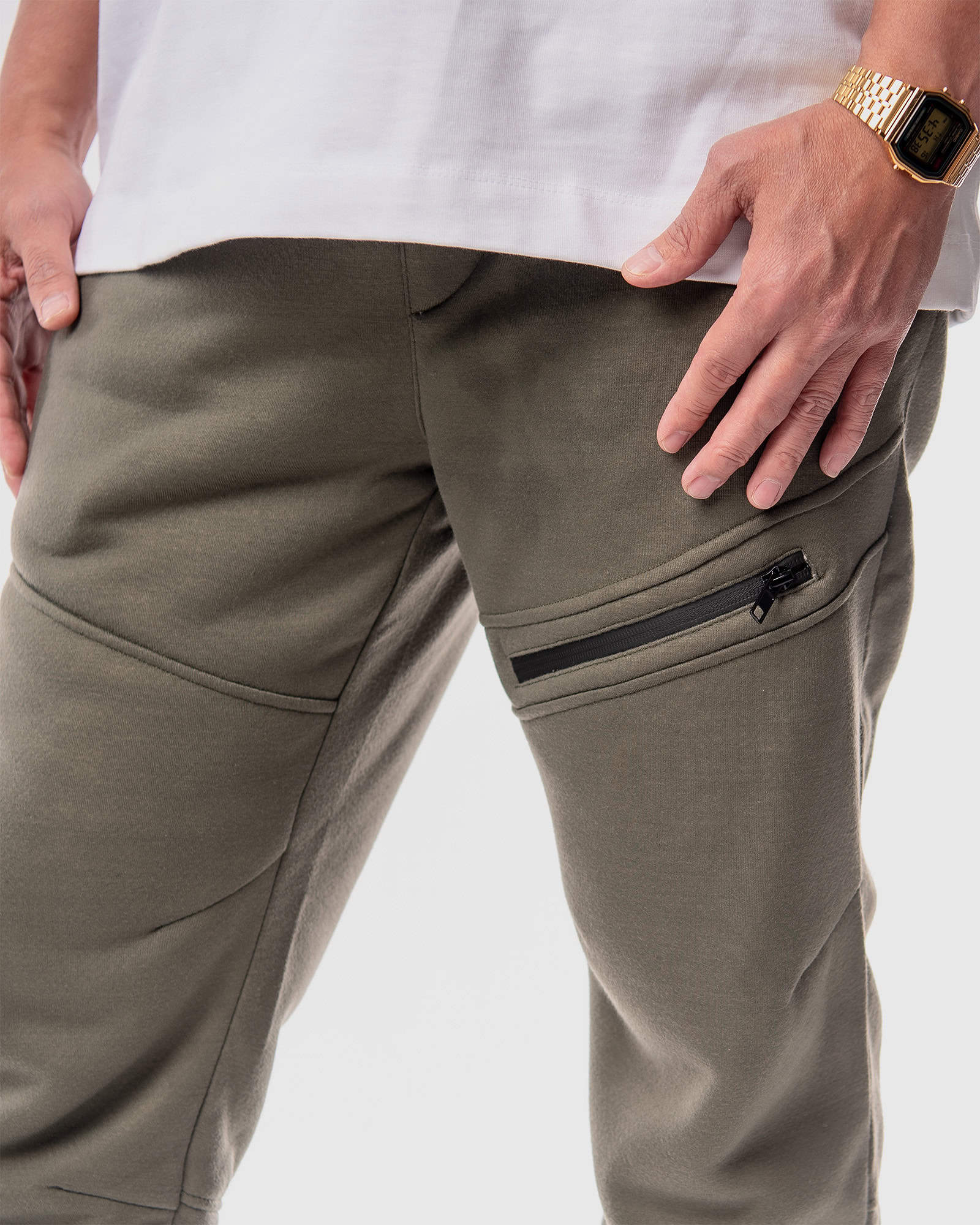 MEN'S EDOM SHERPA LINED TWILL JOGGERS - Image 5