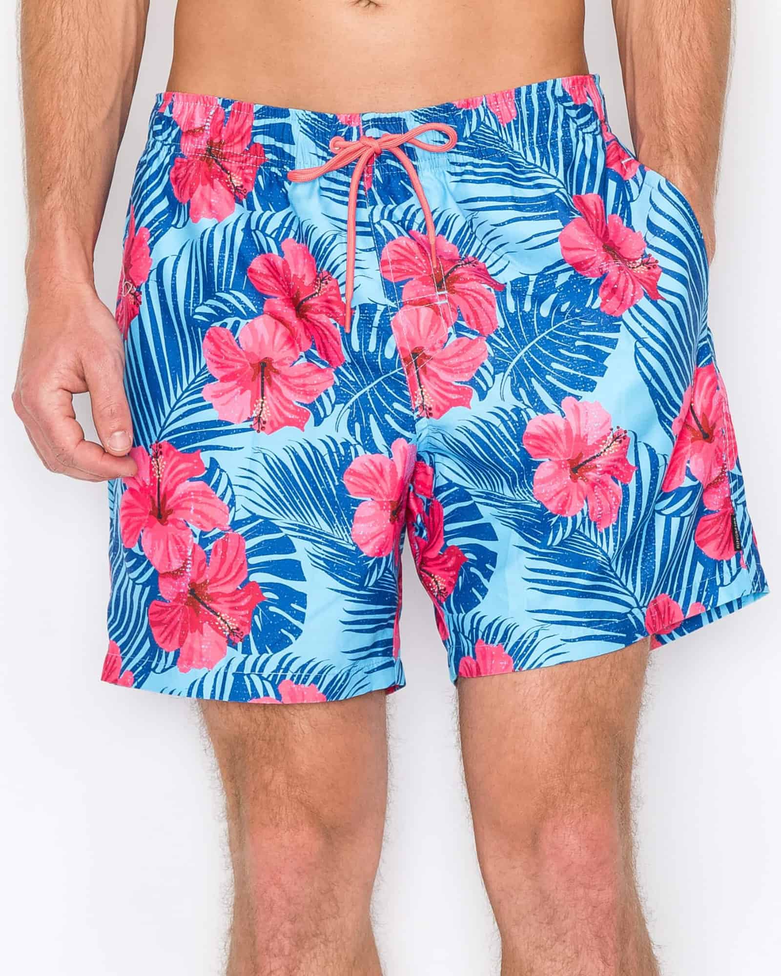 MEN'S HIBISCUS SURGE SWIM SHORTS