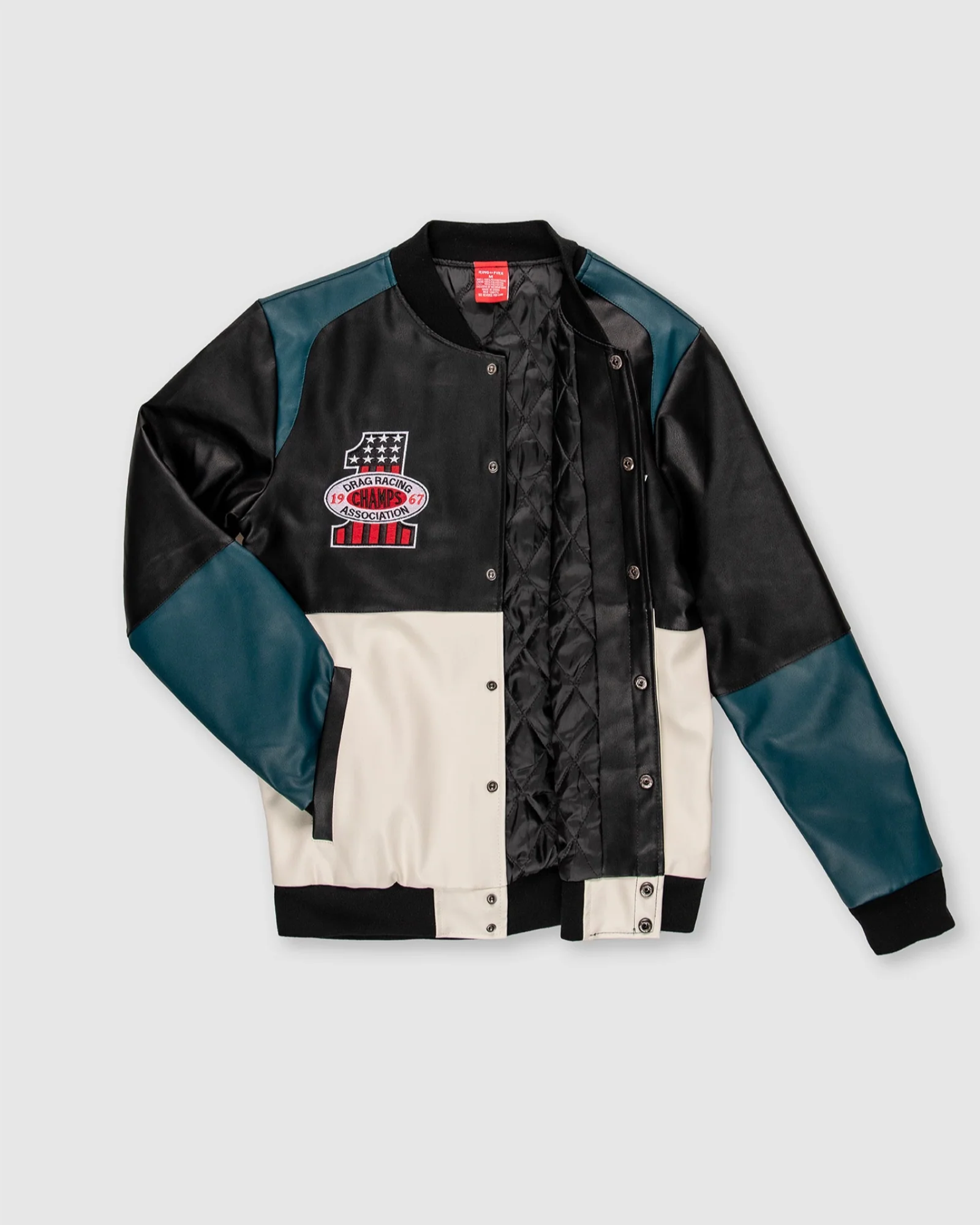 MEN'S JONADAB VEGAN LEATHER RACING JACKET - Image 4