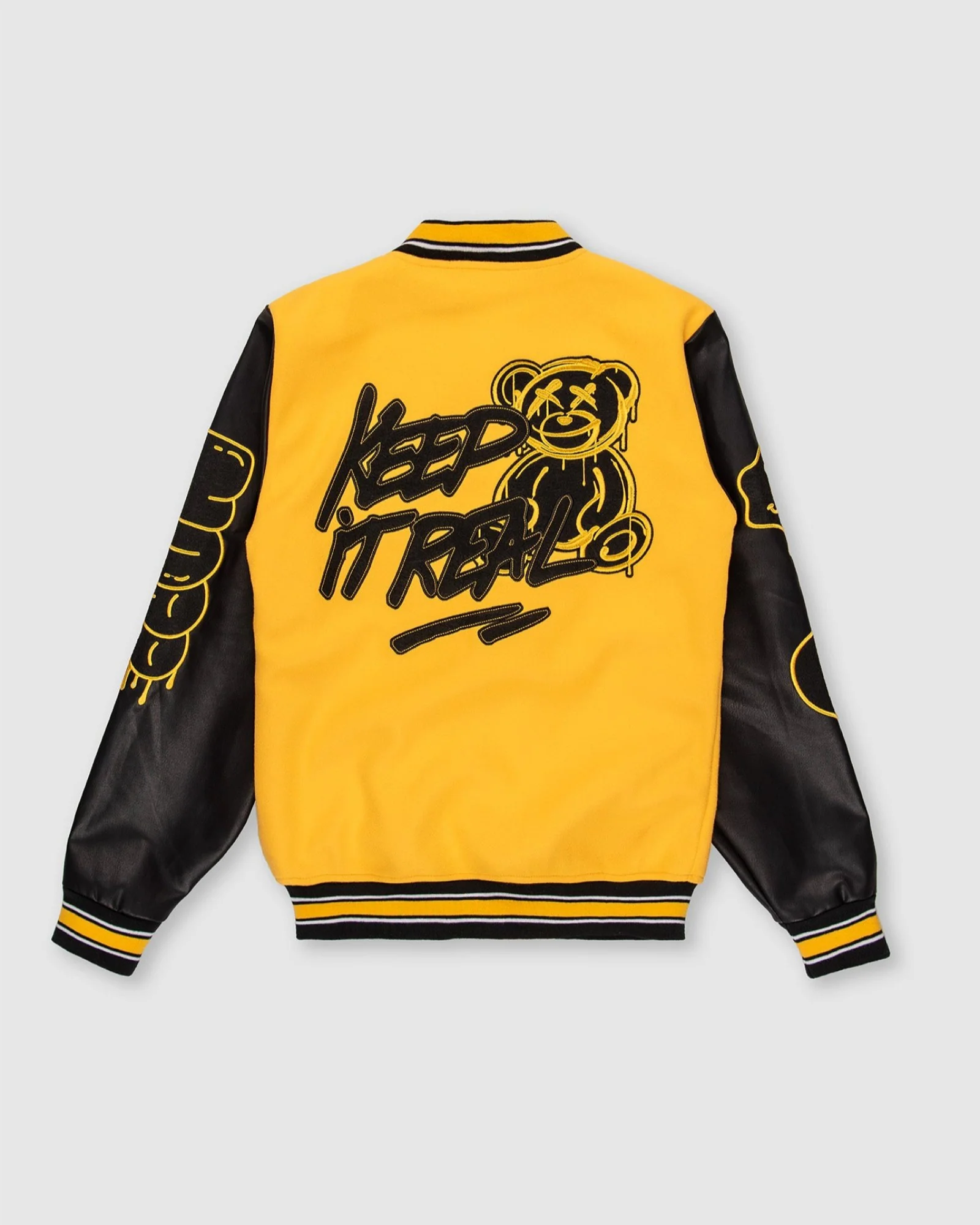 MEN'S MONEY MAKER WOOLEN PATCHED VARSITY JACKET - Image 8