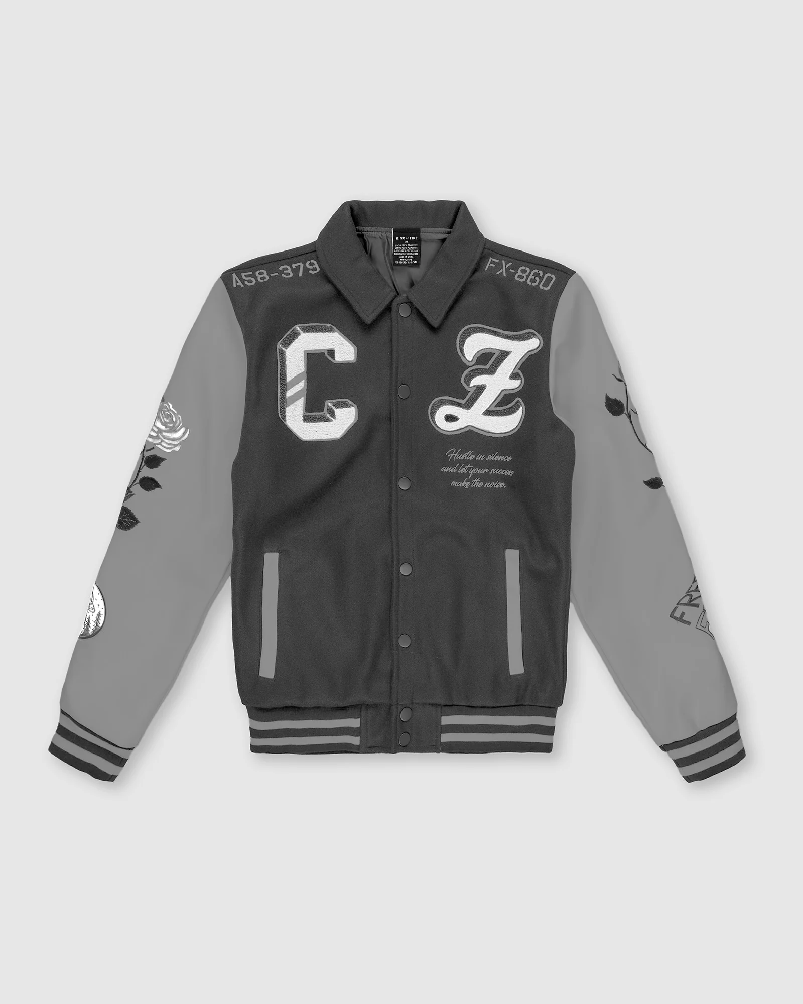 MEN'S PARADISE WOOLEN PATCHED VARSITY JACKET - Image 10