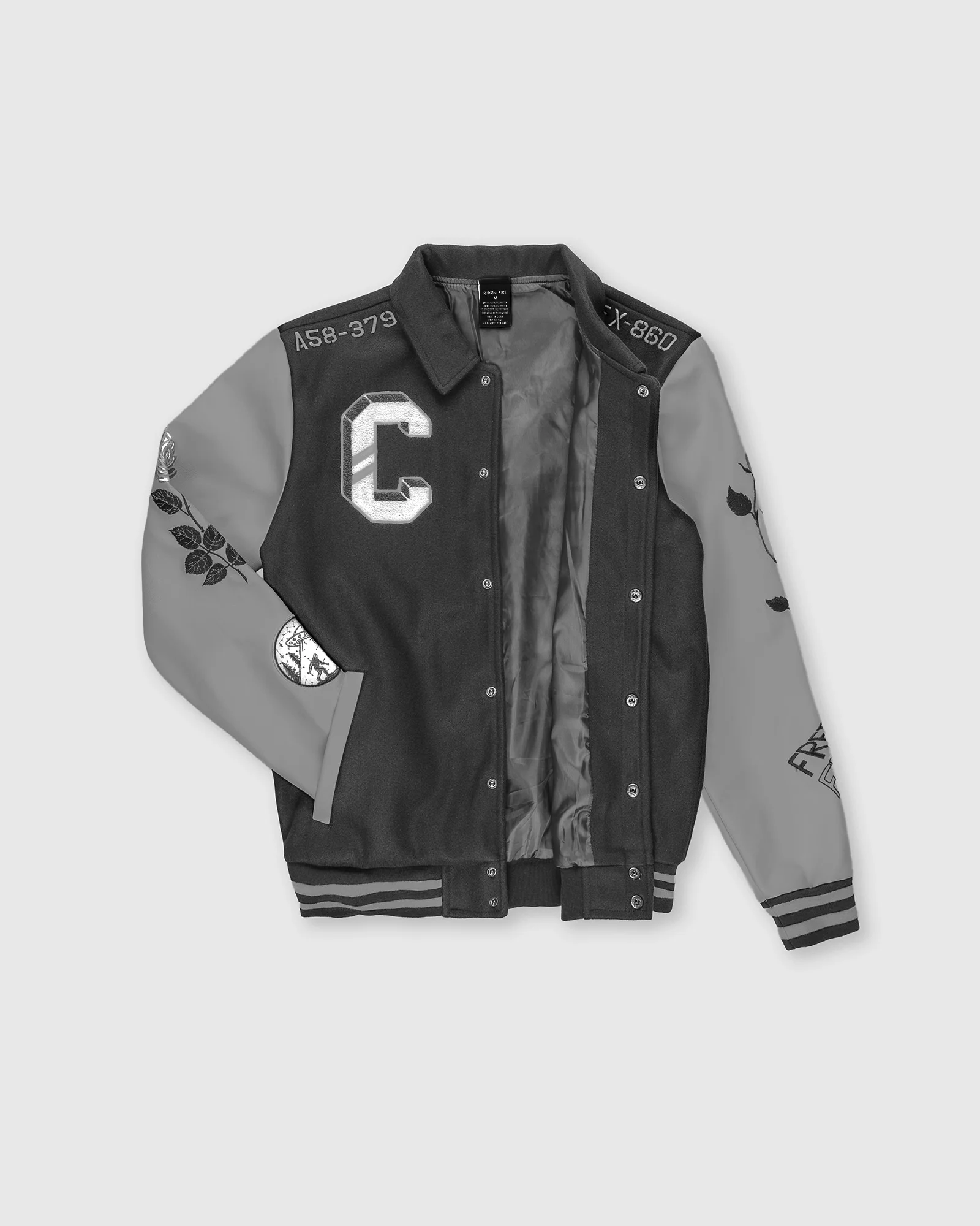 MEN'S PARADISE WOOLEN PATCHED VARSITY JACKET - Image 12