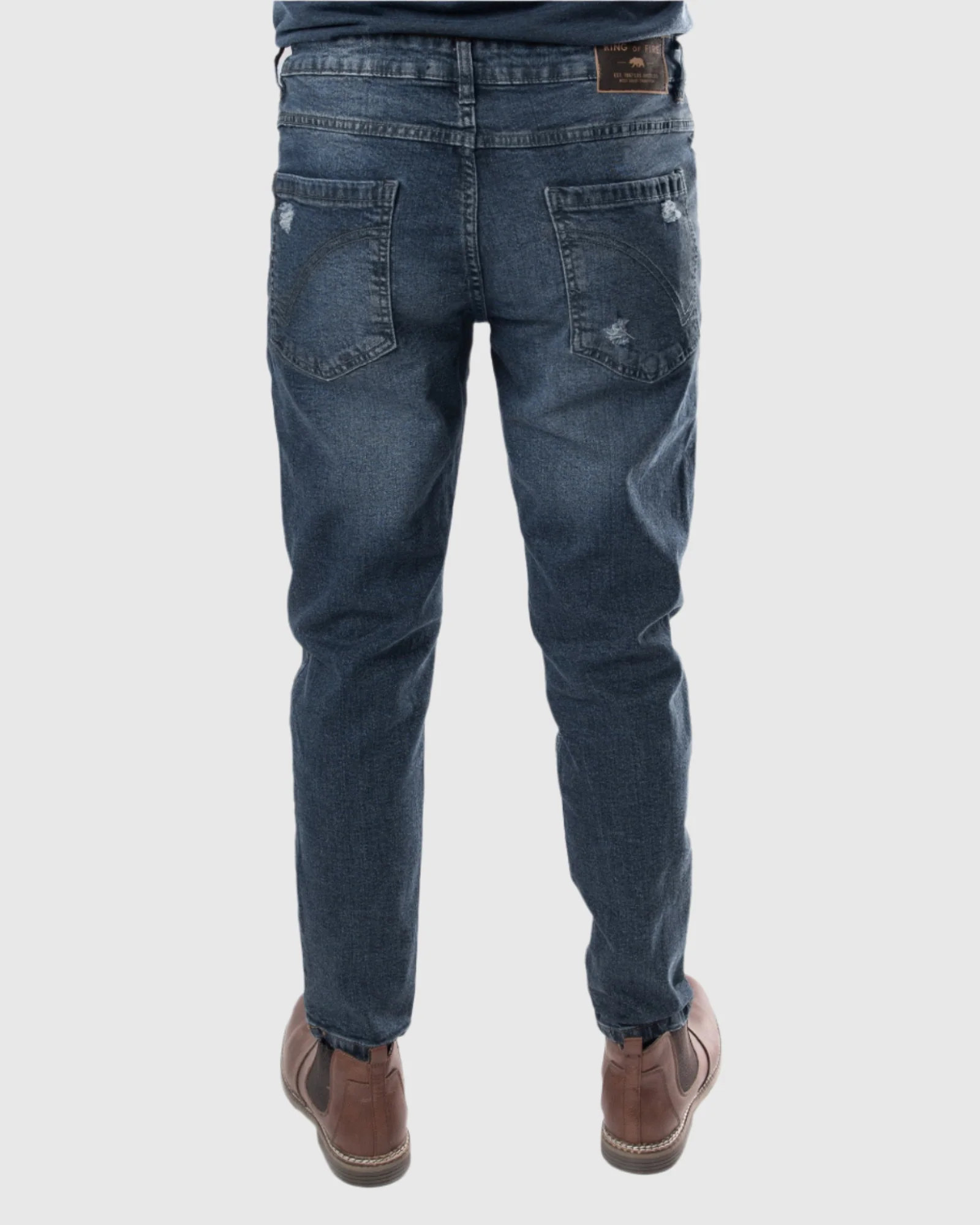 MEN'S SLITHER RIPPED SLIM FIT JEANS - Image 10