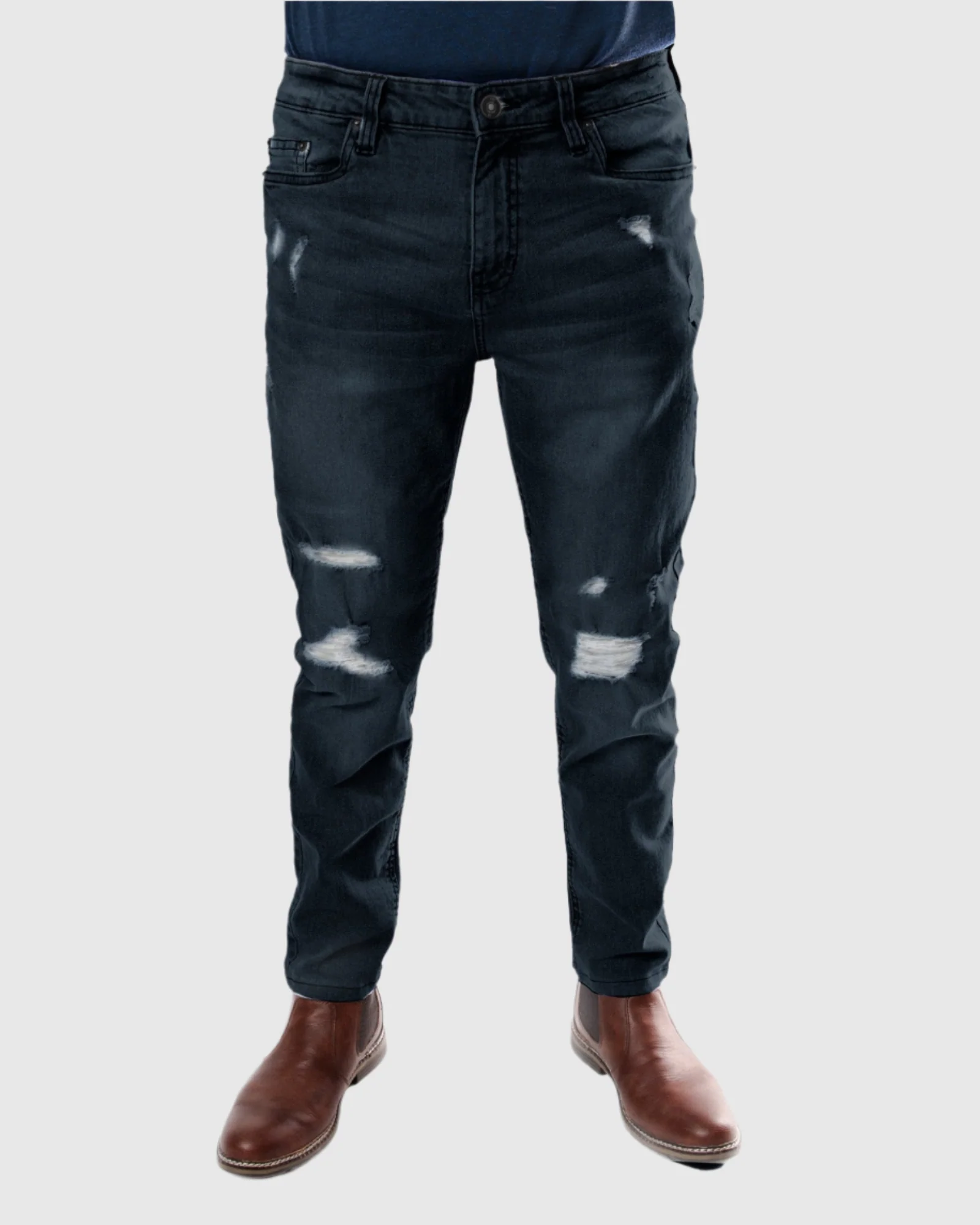 MEN'S SLITHER RIPPED SLIM FIT JEANS - Image 11