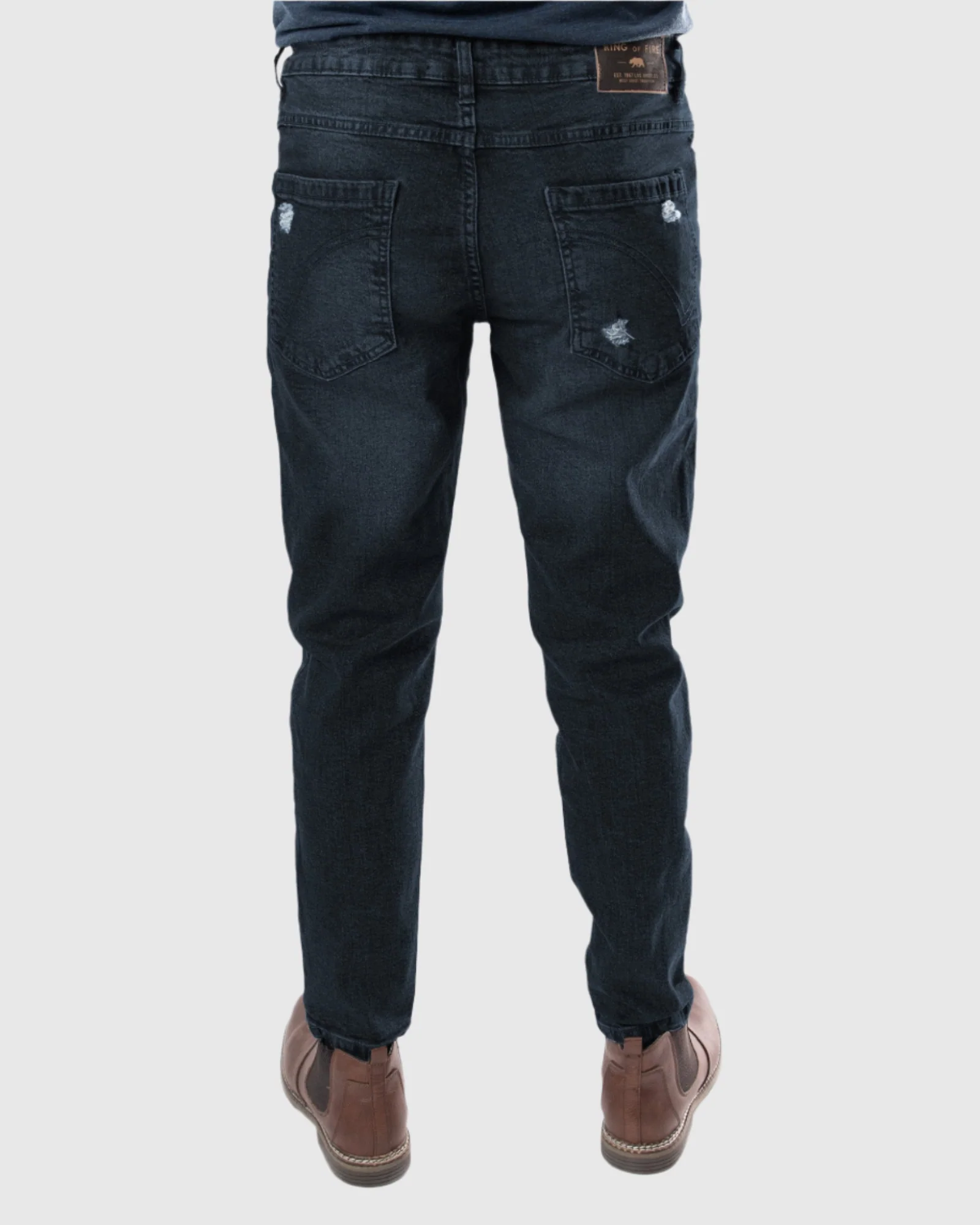 MEN'S SLITHER RIPPED SLIM FIT JEANS - Image 12