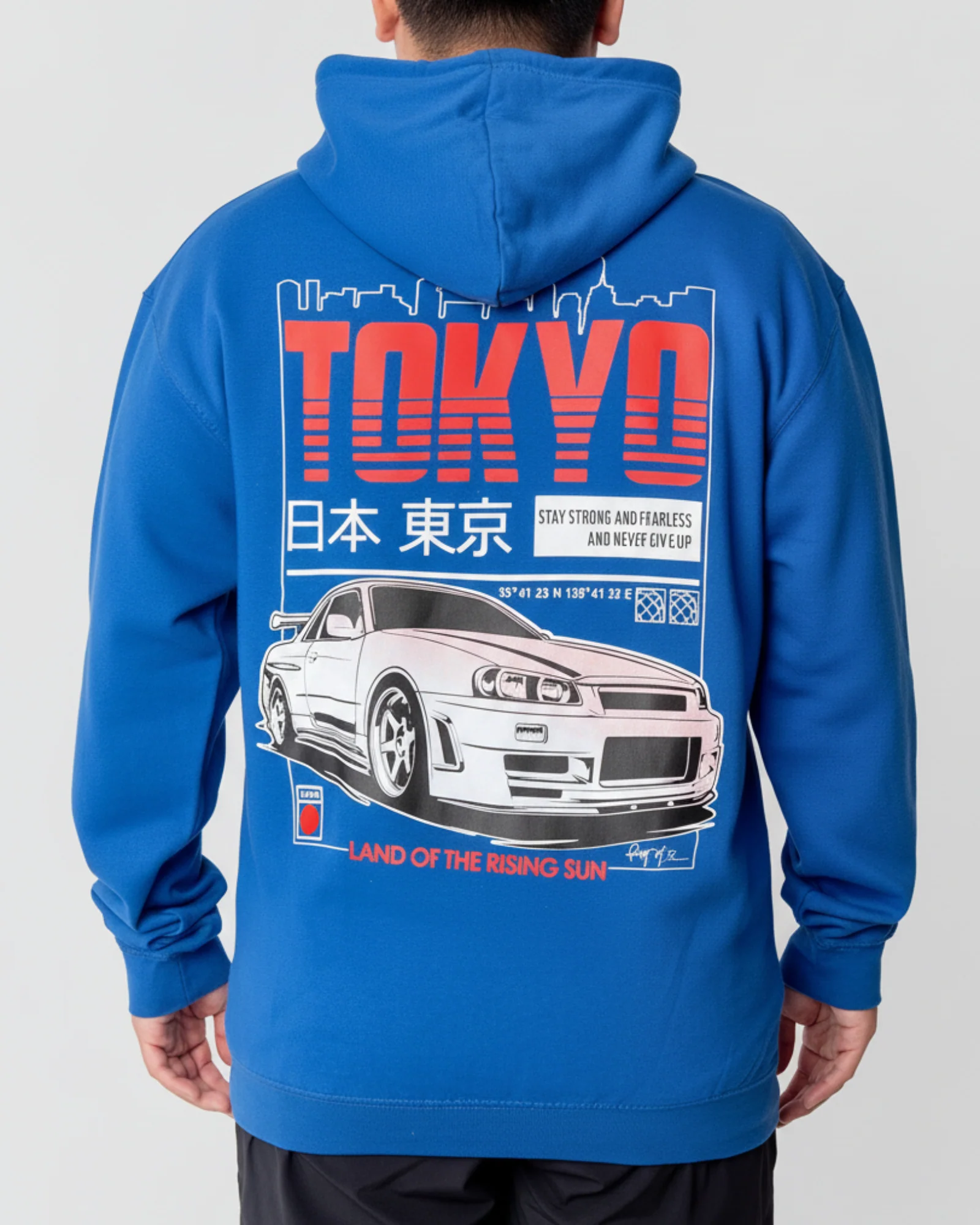 TOKYO RISING SUN FLEECE HOODIE - Image 2